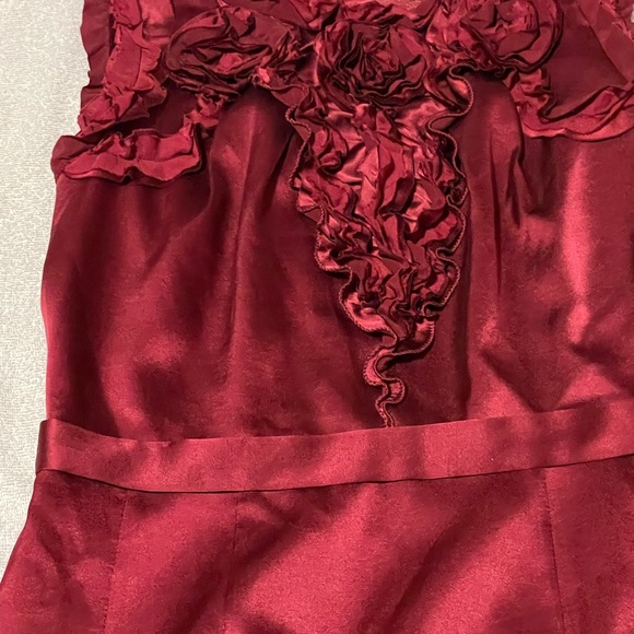 Ellie Tahari silk red sleeveless, Mini dress size 0 - Picture 2 of 10